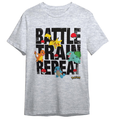 [64978512] CAMISETA POKEMON GRIS T.14